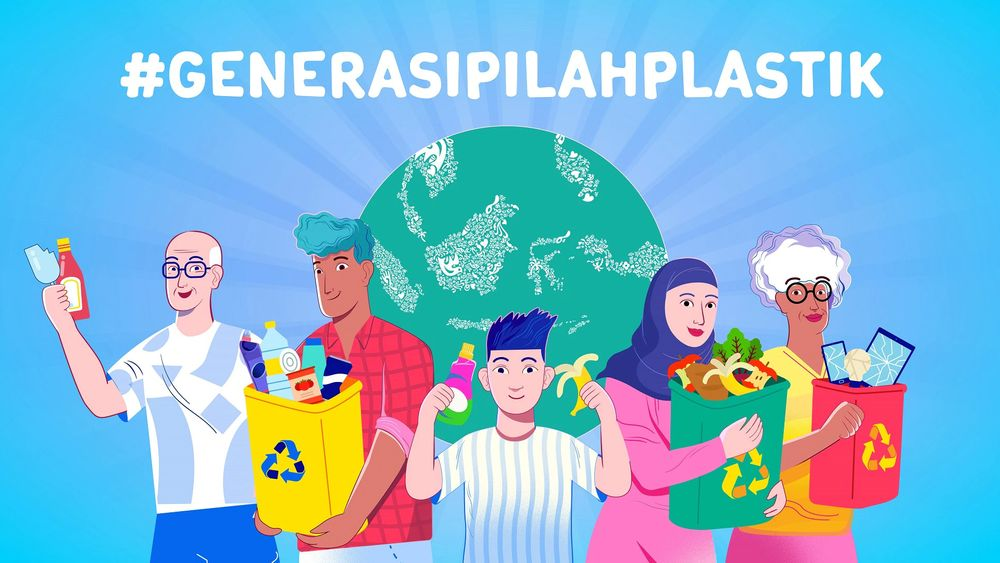 Mengajak masyarakat jadi #GenerasiPilahPlastik