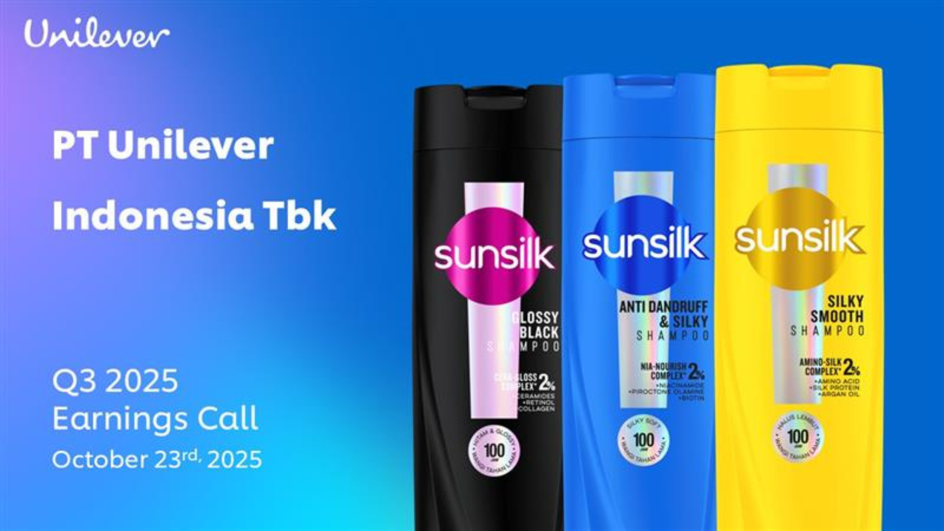 Sunsilk Cover Earnings Call