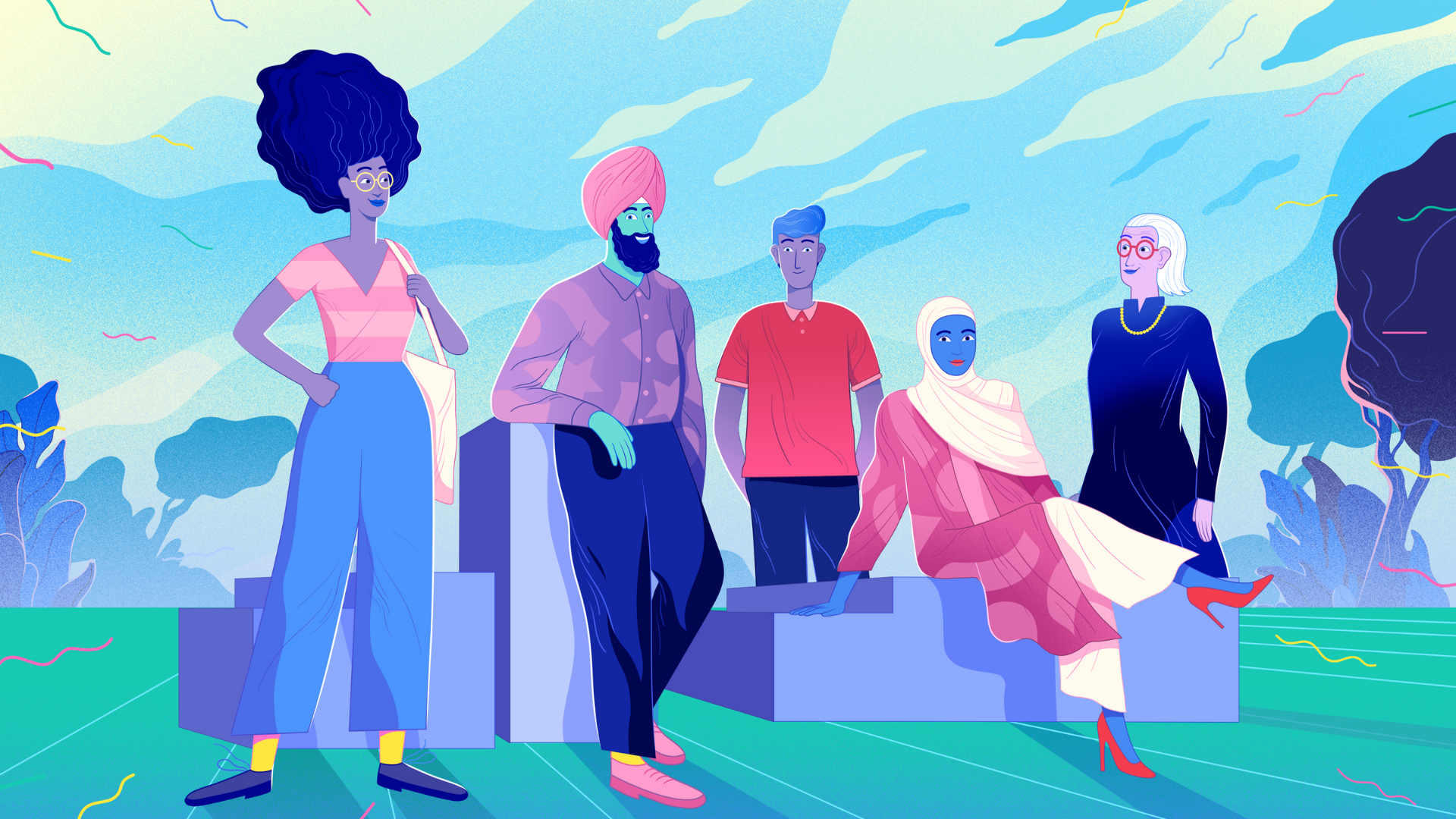 Equity, Diversity and Inclusion Illustration