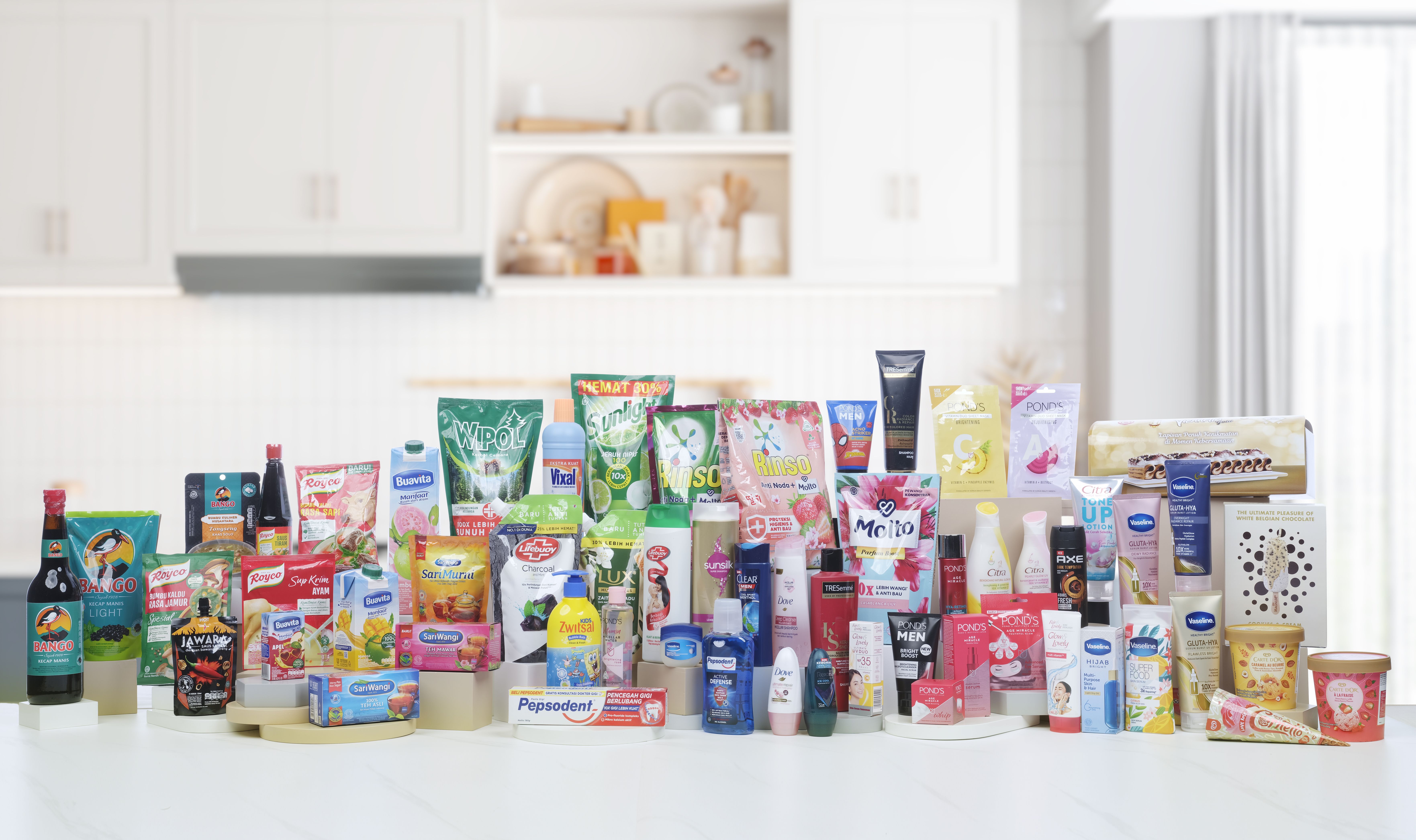 Collection of Unilever Indonesia brands