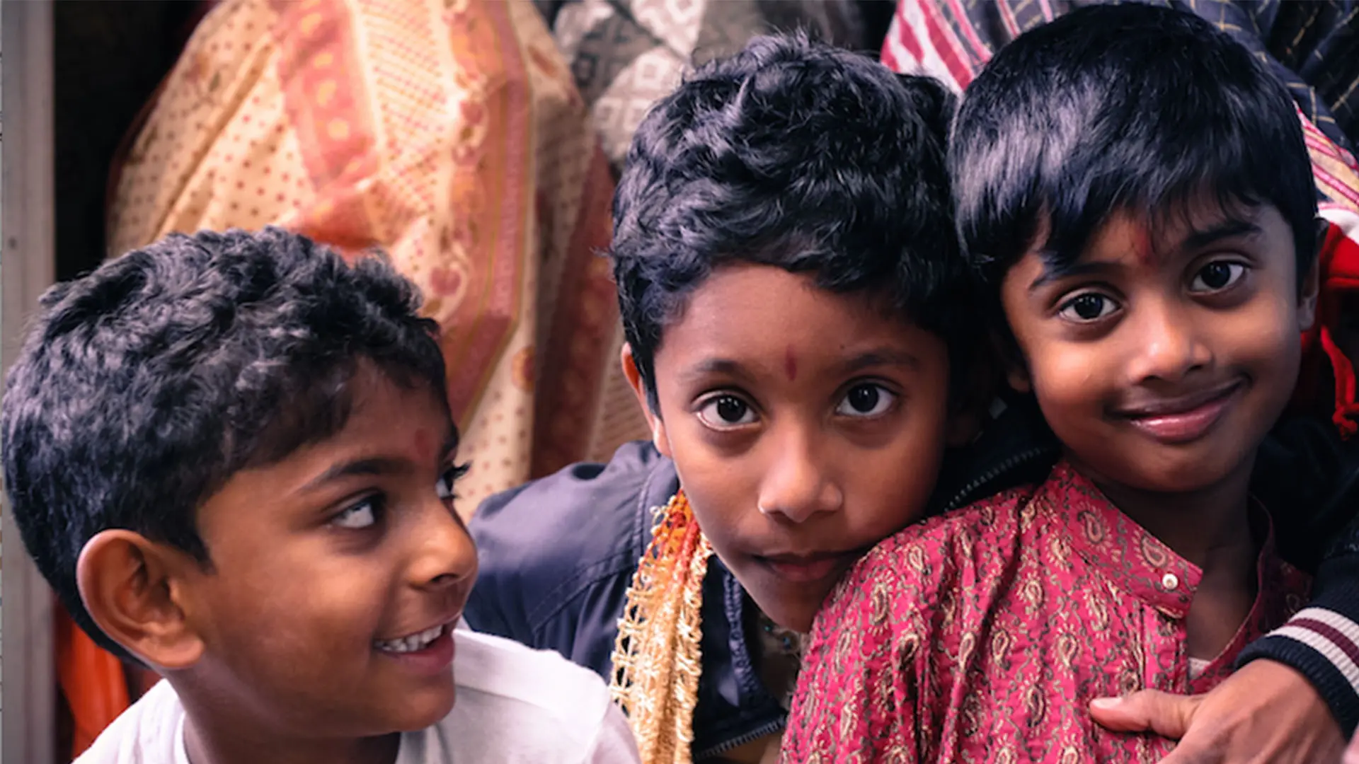 a group of children in india