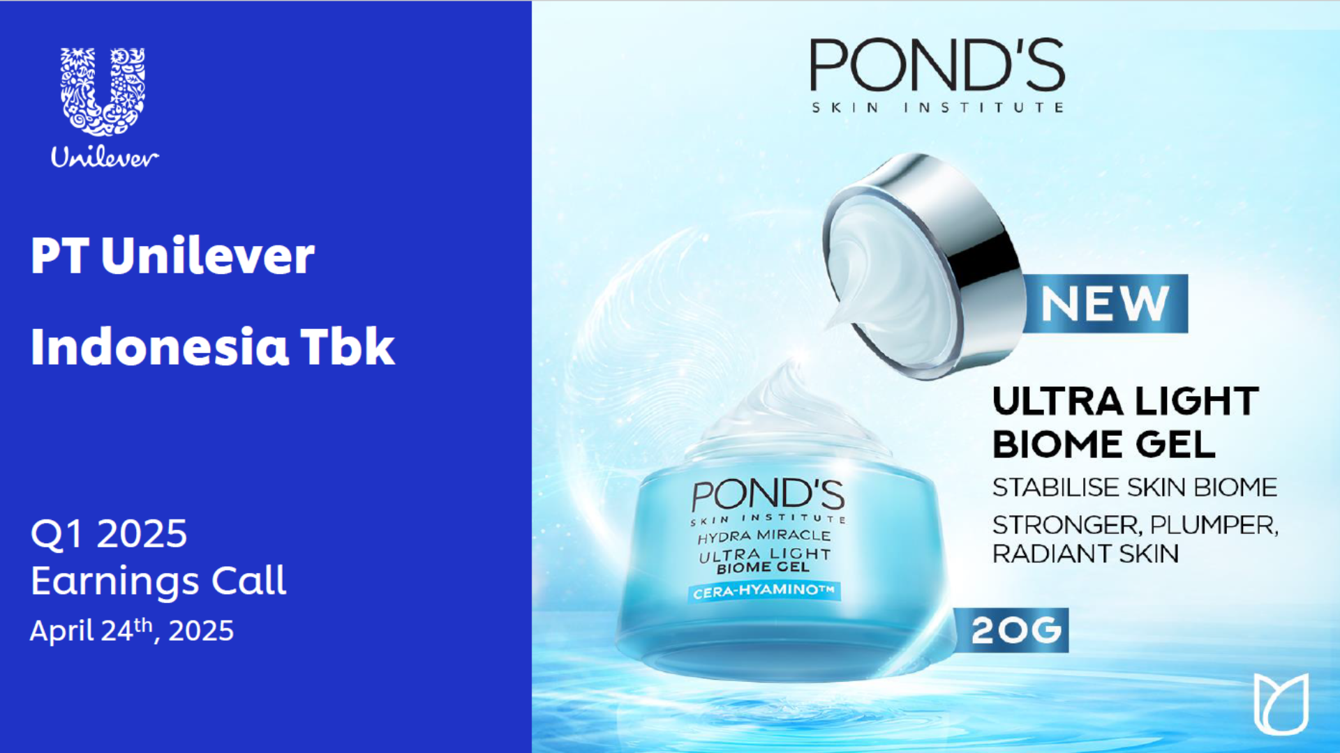 Pond's Hydra Miracle Ultra Light Biome Gel